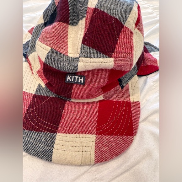 Kith kids SwEater with matching HAT Flannel Warm Quilted Hoodie Ivory size 10/11 - Picture 8 of 11